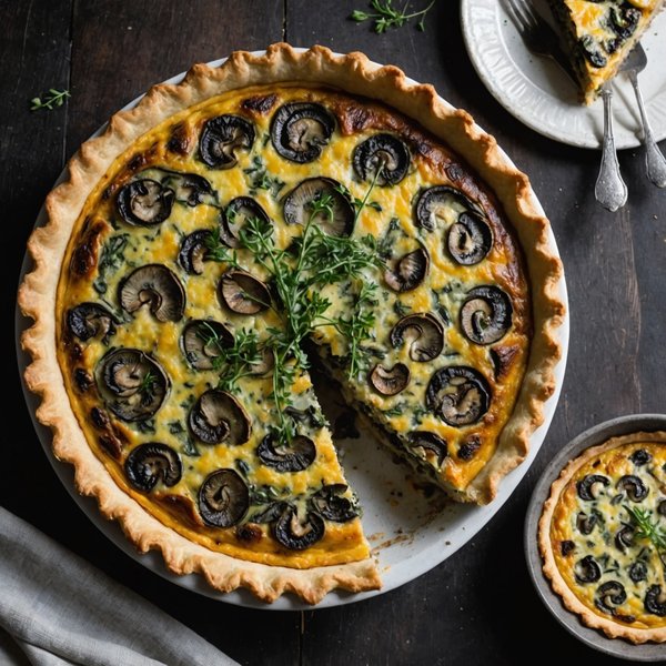 Quels sont les secrets pour une quiche aux champignons avec une pâte brisée maison?