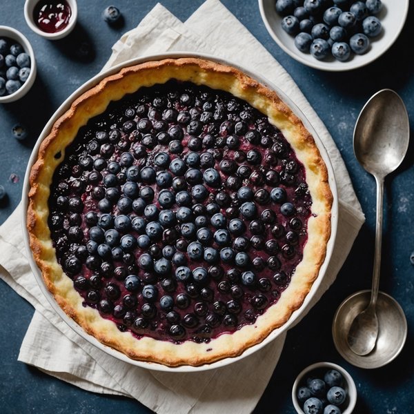 Comment préparer un clafoutis aux myrtilles avec une texture aérienne et fondante?